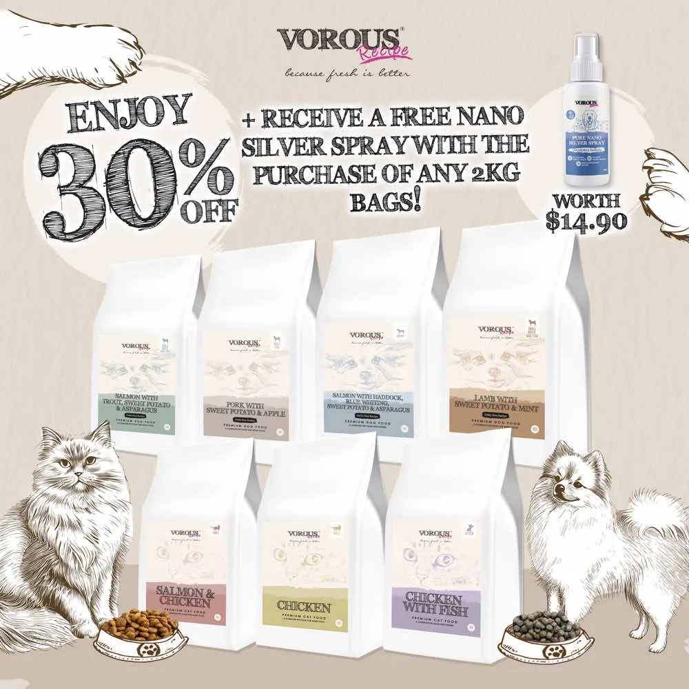 '30% OFF FREE GIFT': Vorous Lamb With Sweet Potato & Mint Small Breed Adult Grain-Free Dry Dog Food