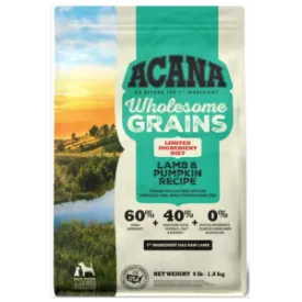 Acana Wholesome Grains Lamb & Pumpkin Recipe Dry Dog Food