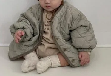 Baby wrapped cotton coat