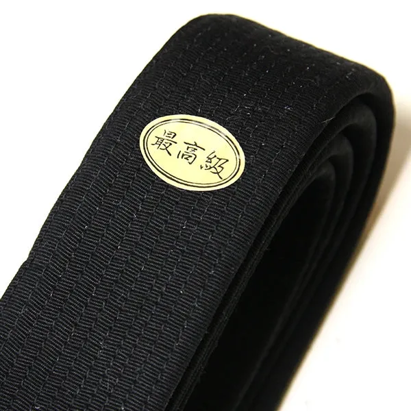 Bakusho - Deluxe Thick Aikido Black Belt