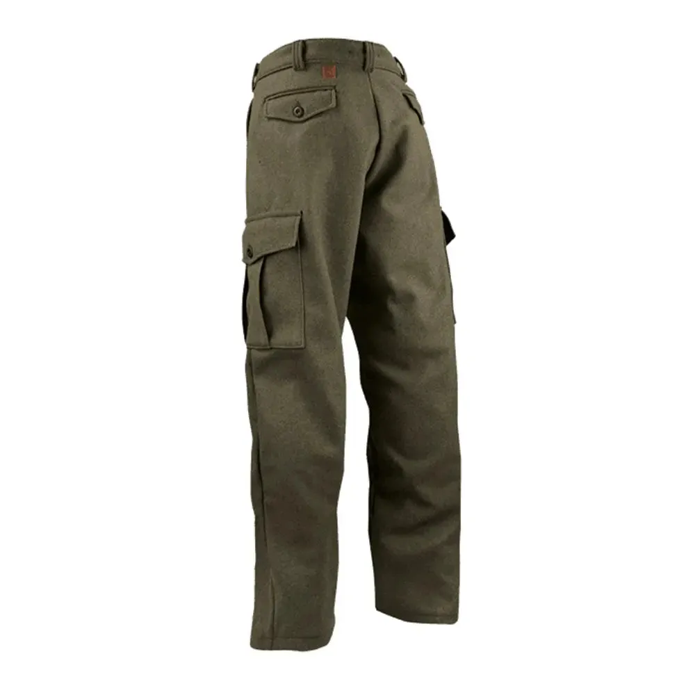 Big Bill Merino Wool Cargo Pants - Green - 234MER