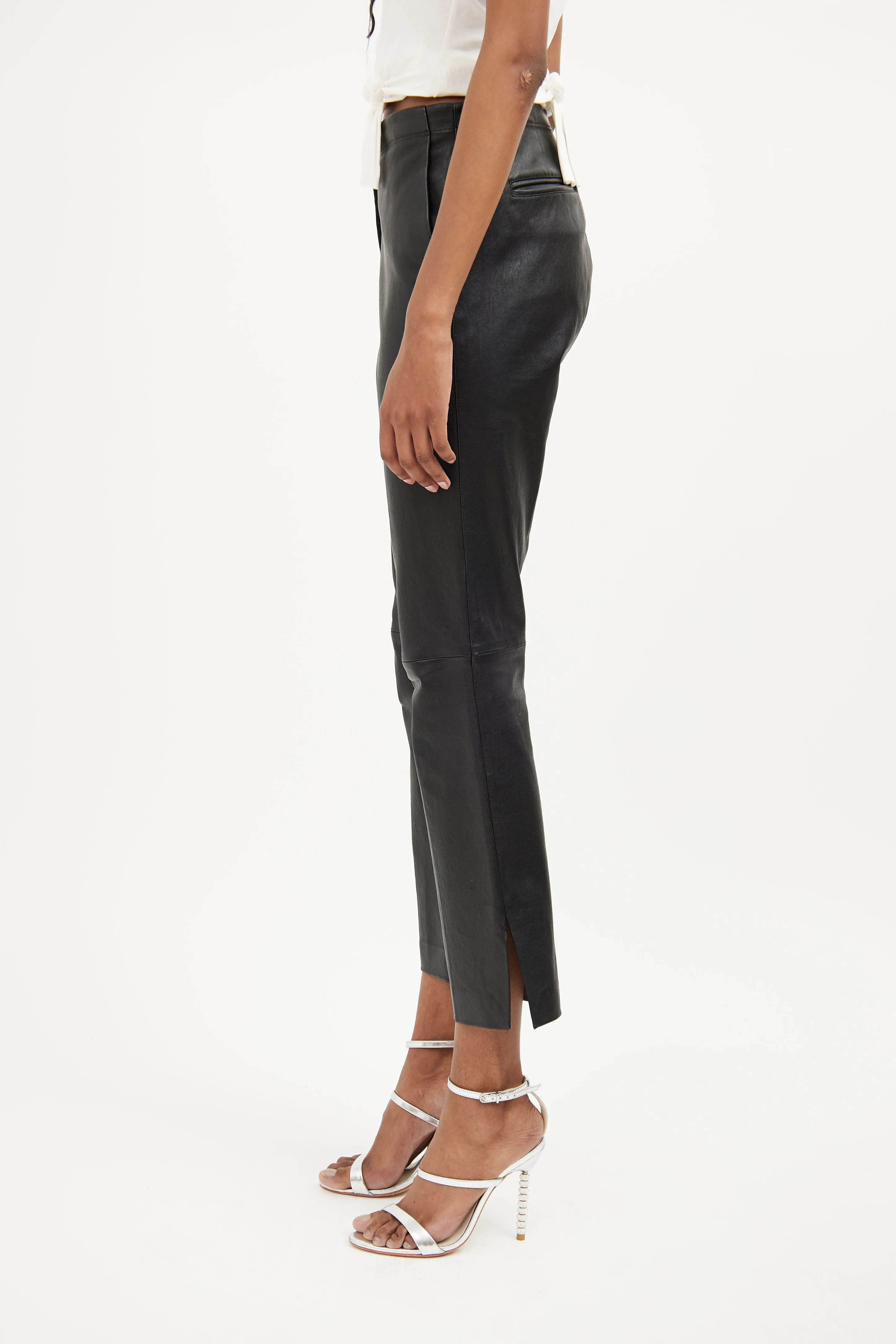 Black Leather Pant