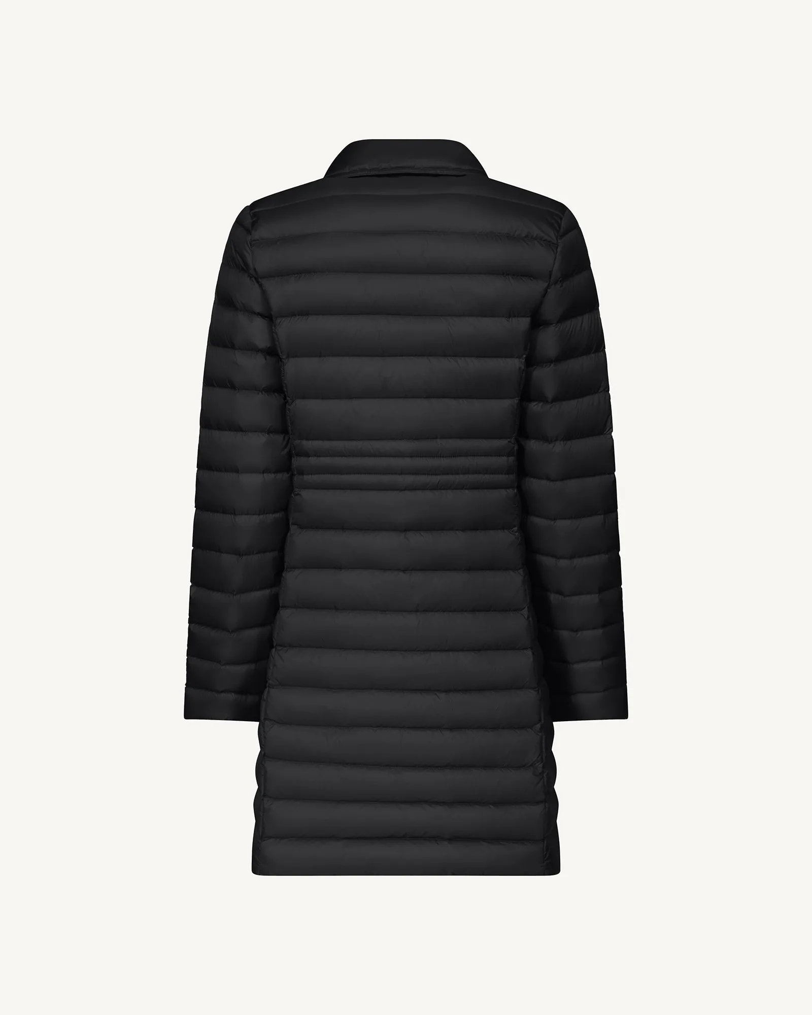 Black Vero long hooded puffer jacket