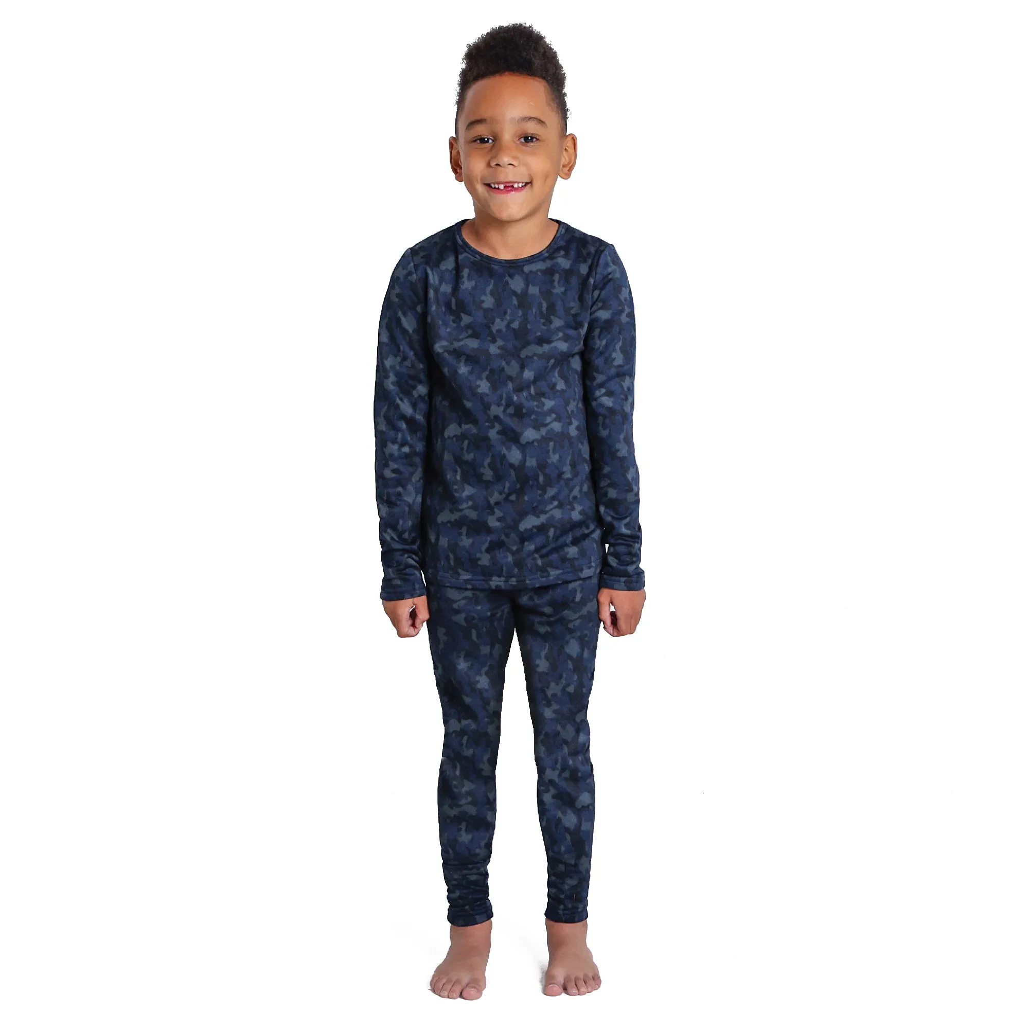 Blue Camo Thermal Underwear Set