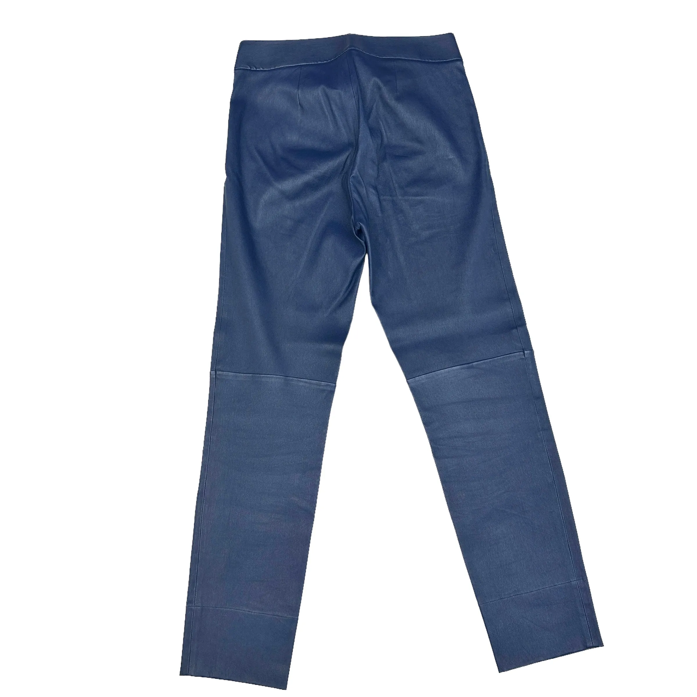 Blue Leather Pants - M