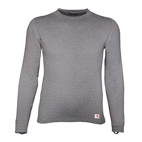 Carhartt UH0155M Men's Force Heavyweight Heathered Knit Base Layer Crewneck Top