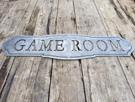 Classic Game Room Sign - Man Cave Decor - Game Room Wall Art