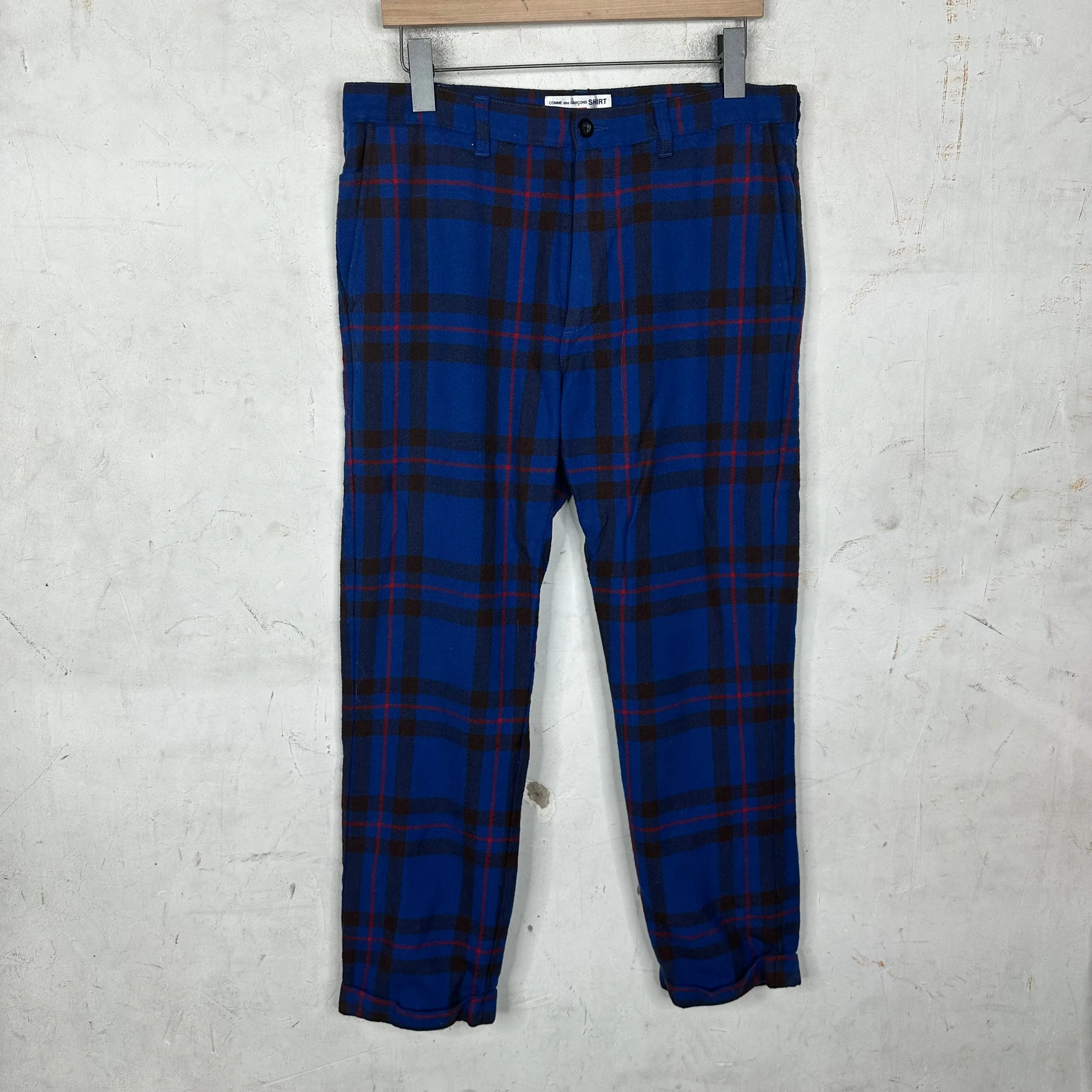 Comme Des Garçons x Supreme Plaid Wool Trousers