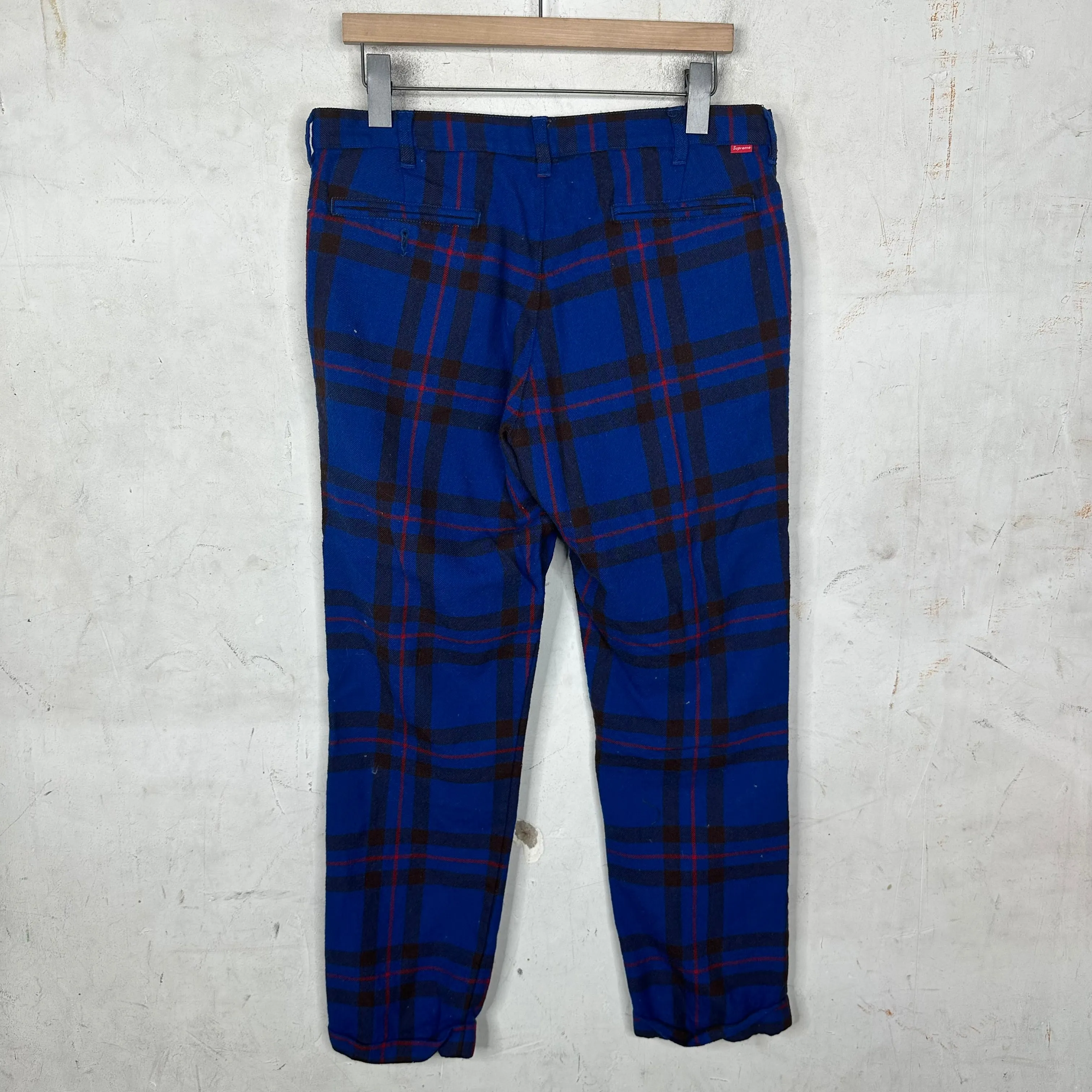 Comme Des Garçons x Supreme Plaid Wool Trousers