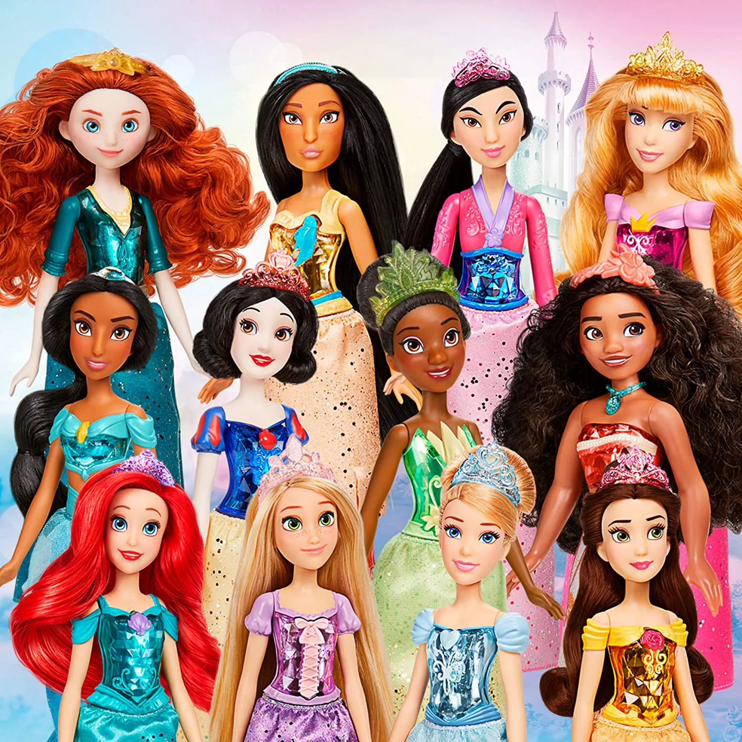 Disney Princess Fashion Doll 12 inches with Skirt and Accessories, Toy for Kids Ages 3 and Up (1Pcs)