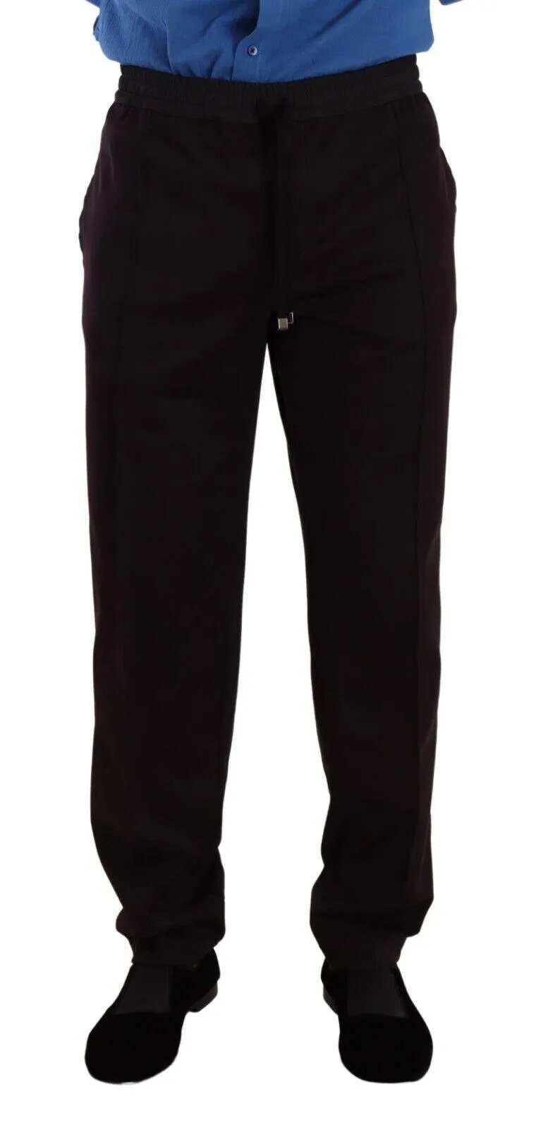 Dolce & Gabbana Bordeaux Cotton Mens Skinny Trouser Pants