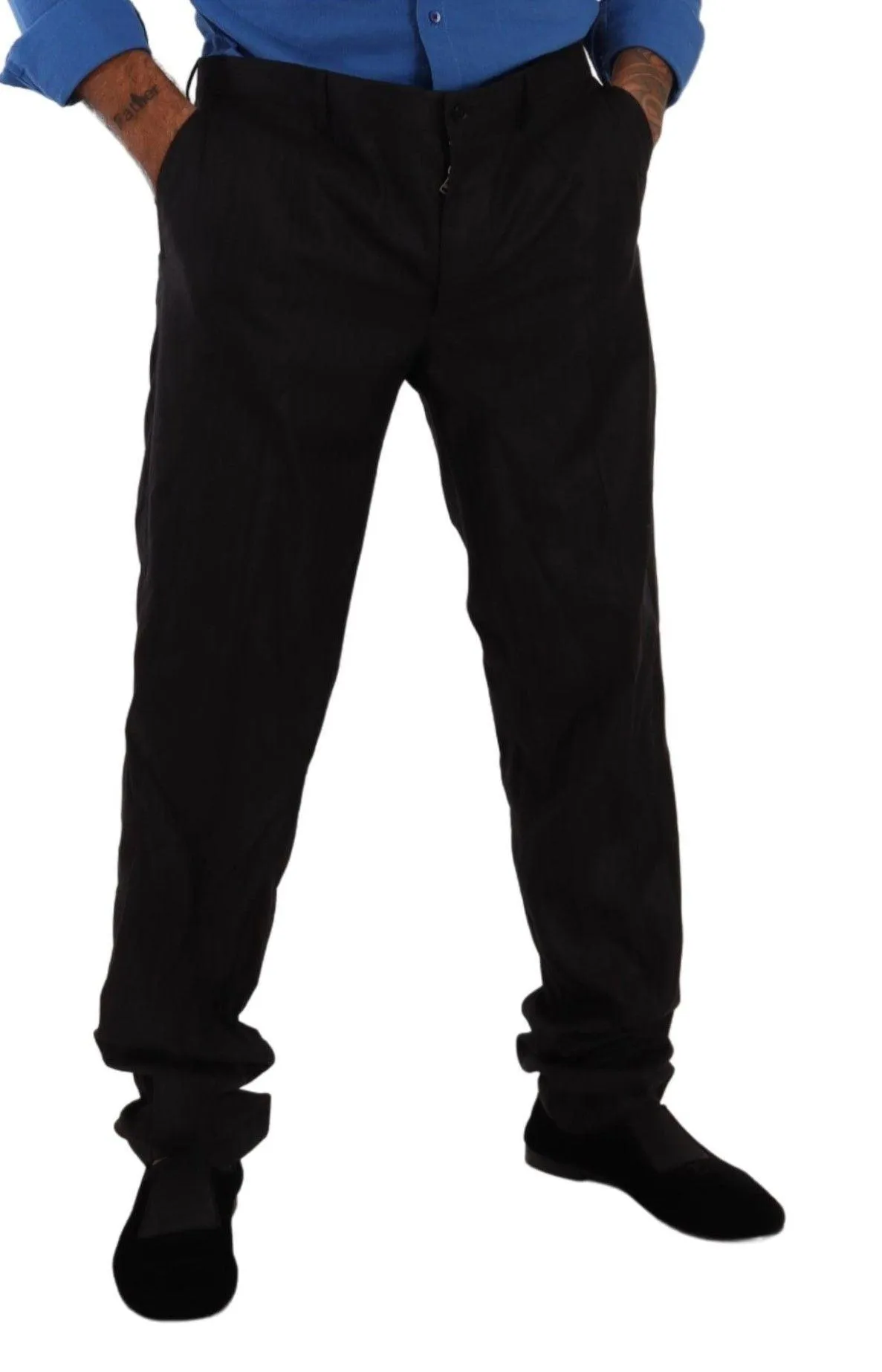 Dolce & Gabbana Men's Wool Silk Trouser Pants