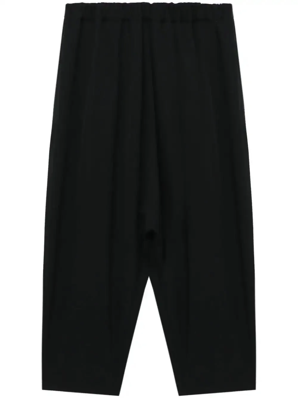 Elastic-Waist Wool Pants