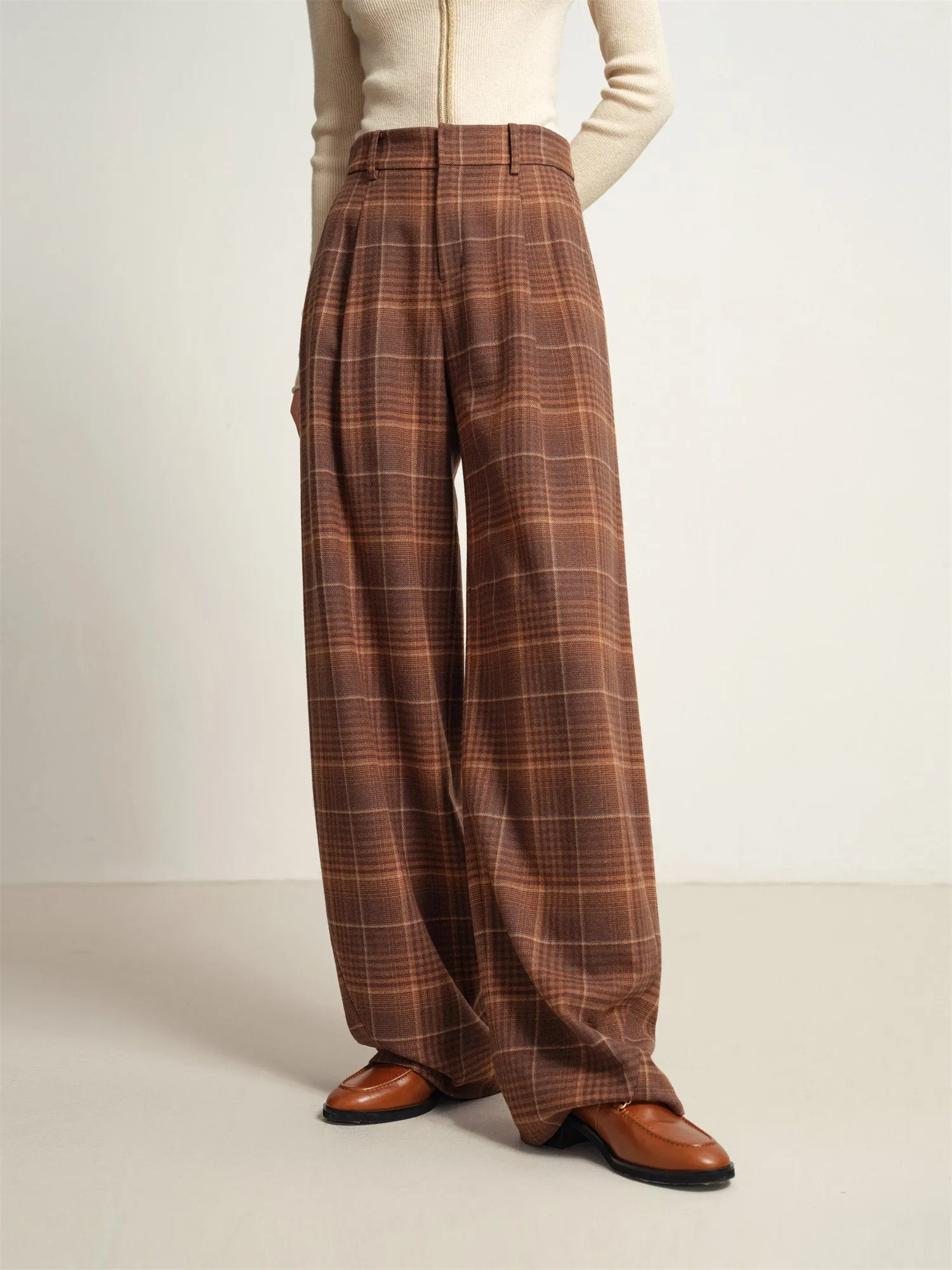 EP YAYING Yak Wool Suit Pants