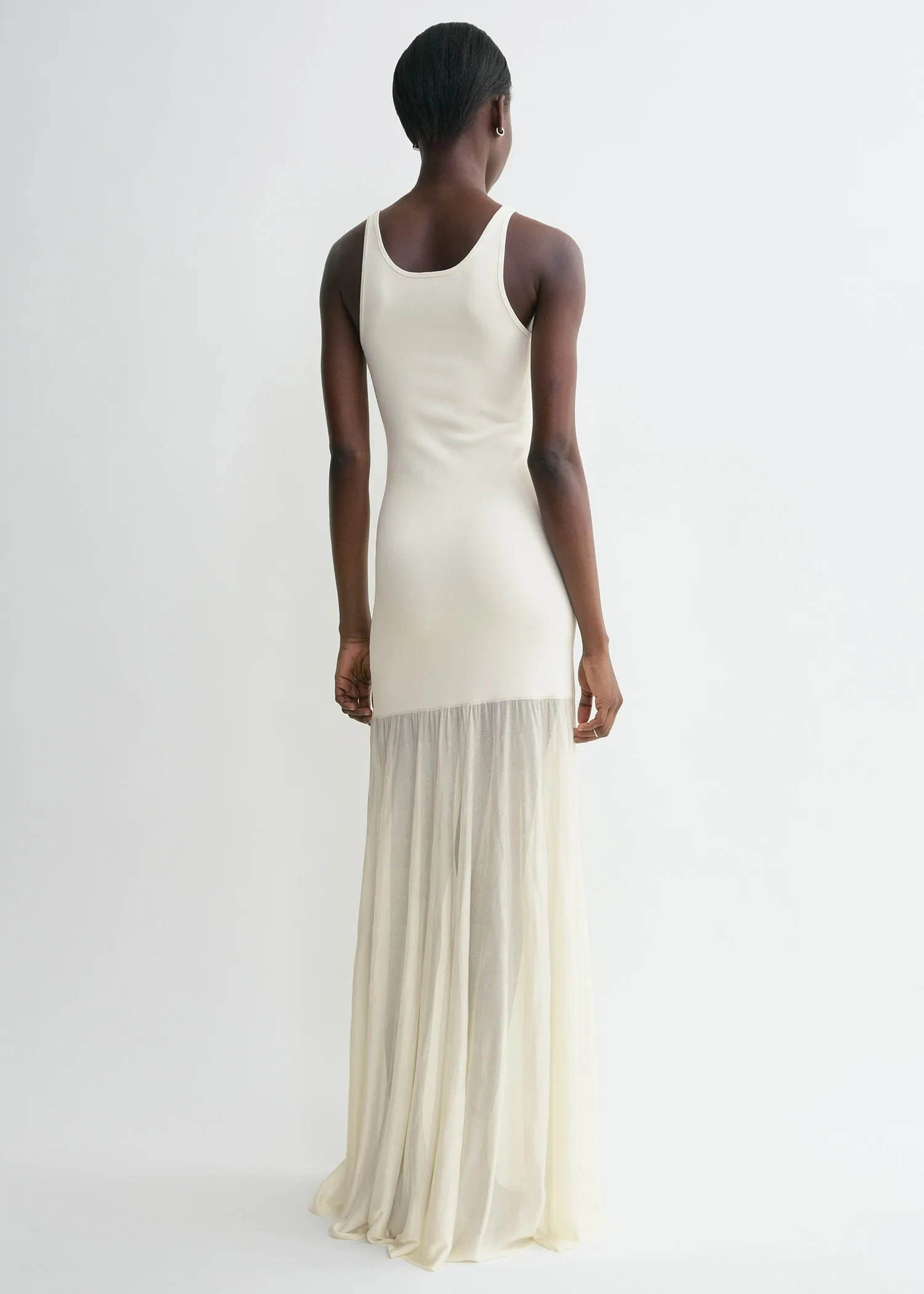 Evening tank dress macadamia