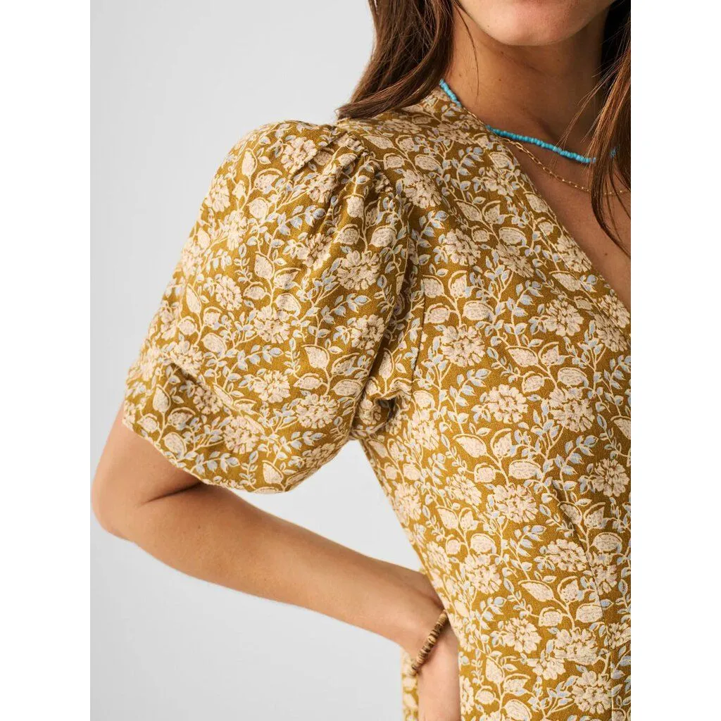 Faherty NWT Havana Dress in Golden Theodora Floral - Size XS