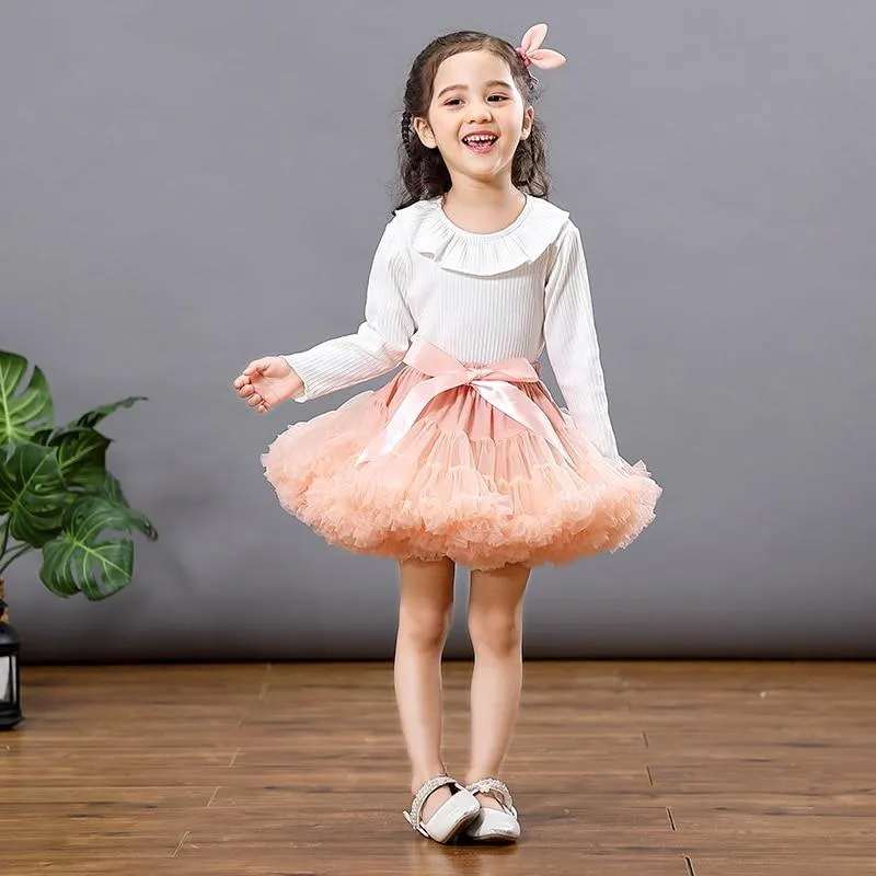 Fluffy Children Ballet Skirts For Party Dance Princess Girl