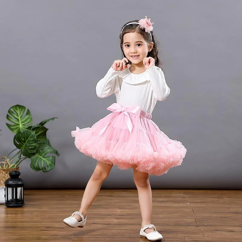 Fluffy Children Ballet Skirts For Party Dance Princess Girl