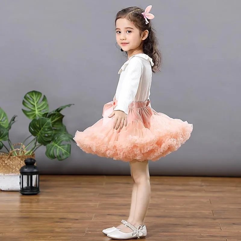 Fluffy Children Ballet Skirts For Party Dance Princess Girl