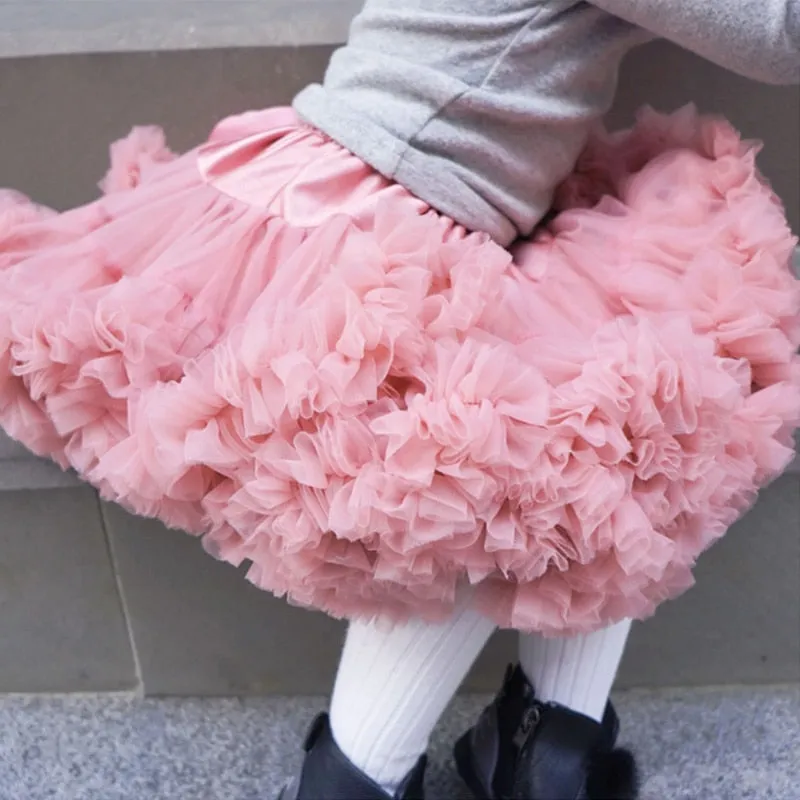 Fluffy Children Ballet Skirts For Party Dance Princess Girl