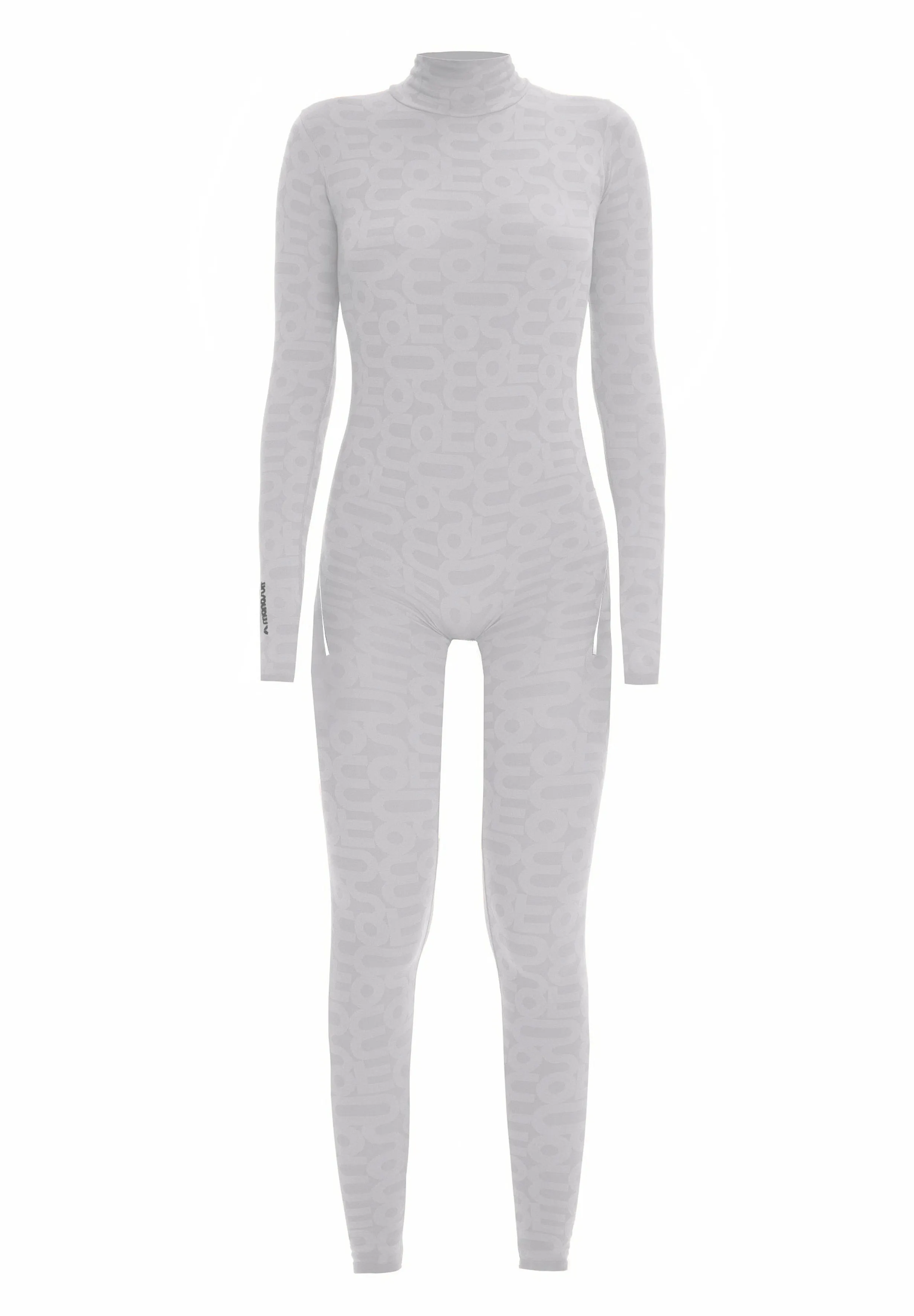 Gray Seamless Long Sleeve Turtleneck Full ECO Bodysuit