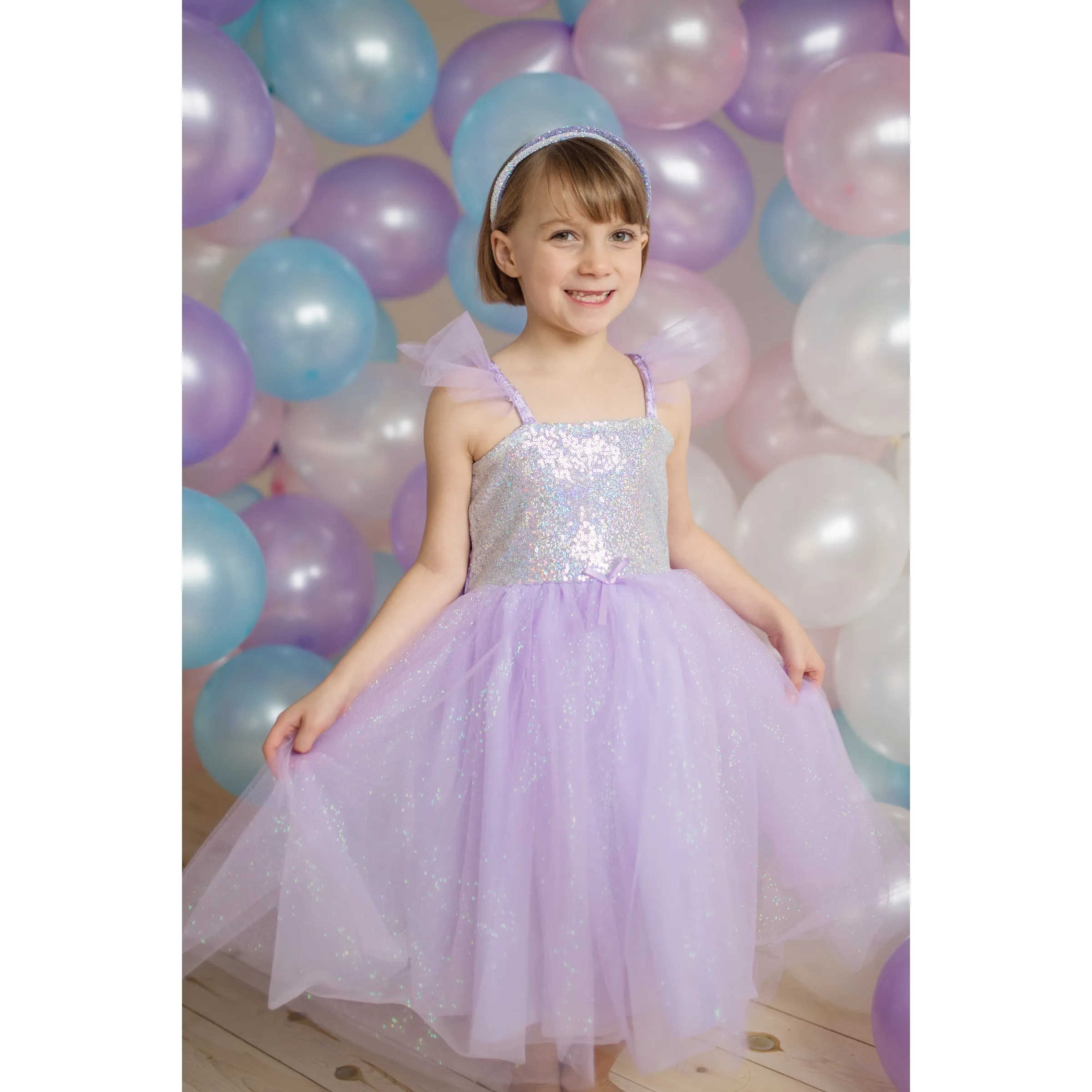 Great Pretenders Sequins Princess Dress Lilac Size 3/4