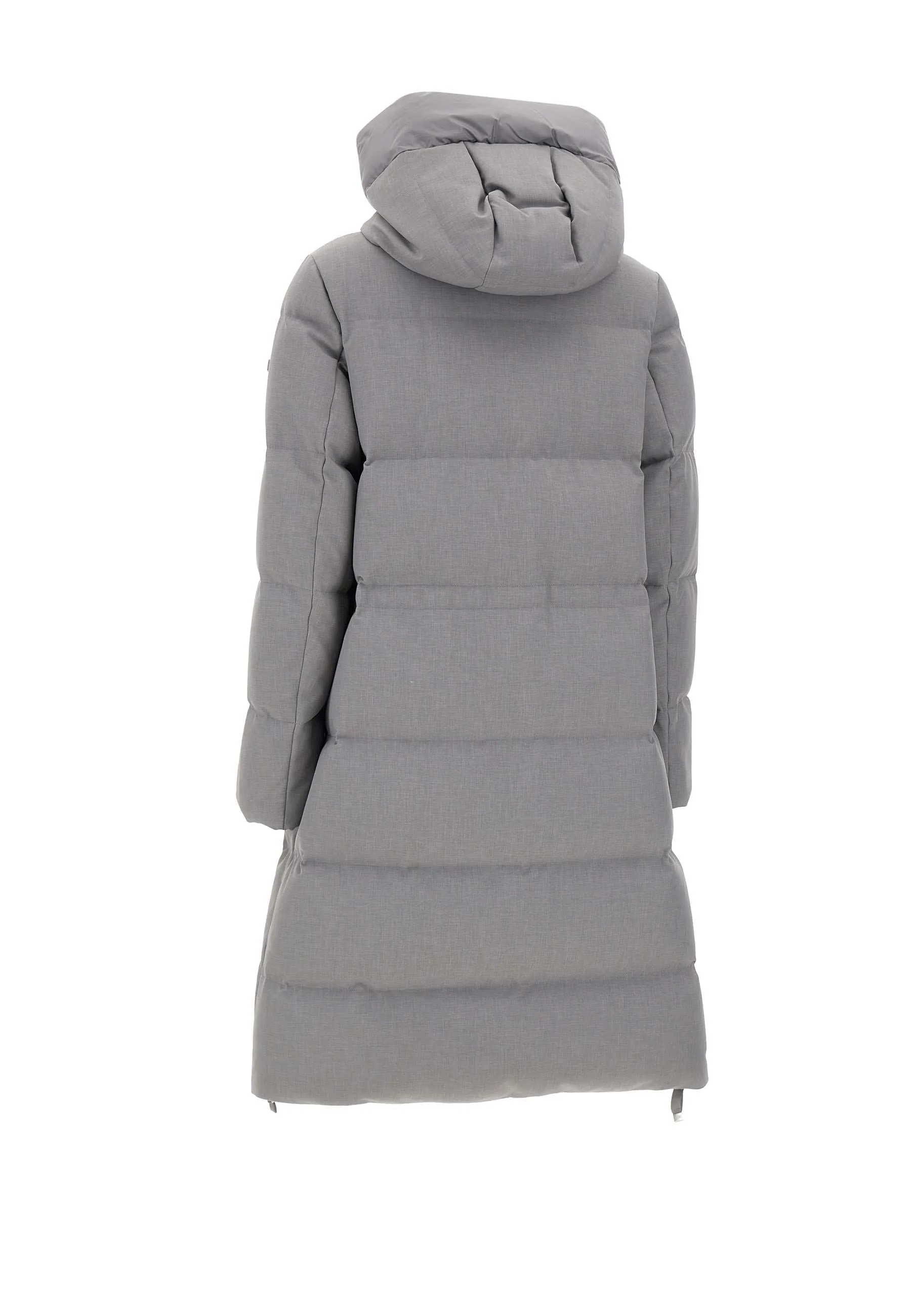 Grey Long Down Jacket for Women