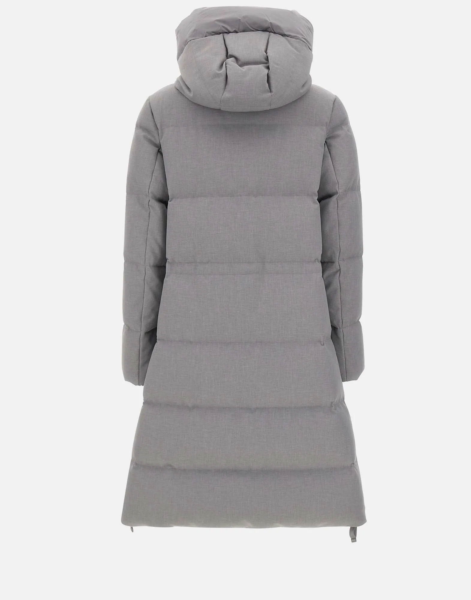 Grey Long Down Jacket for Women