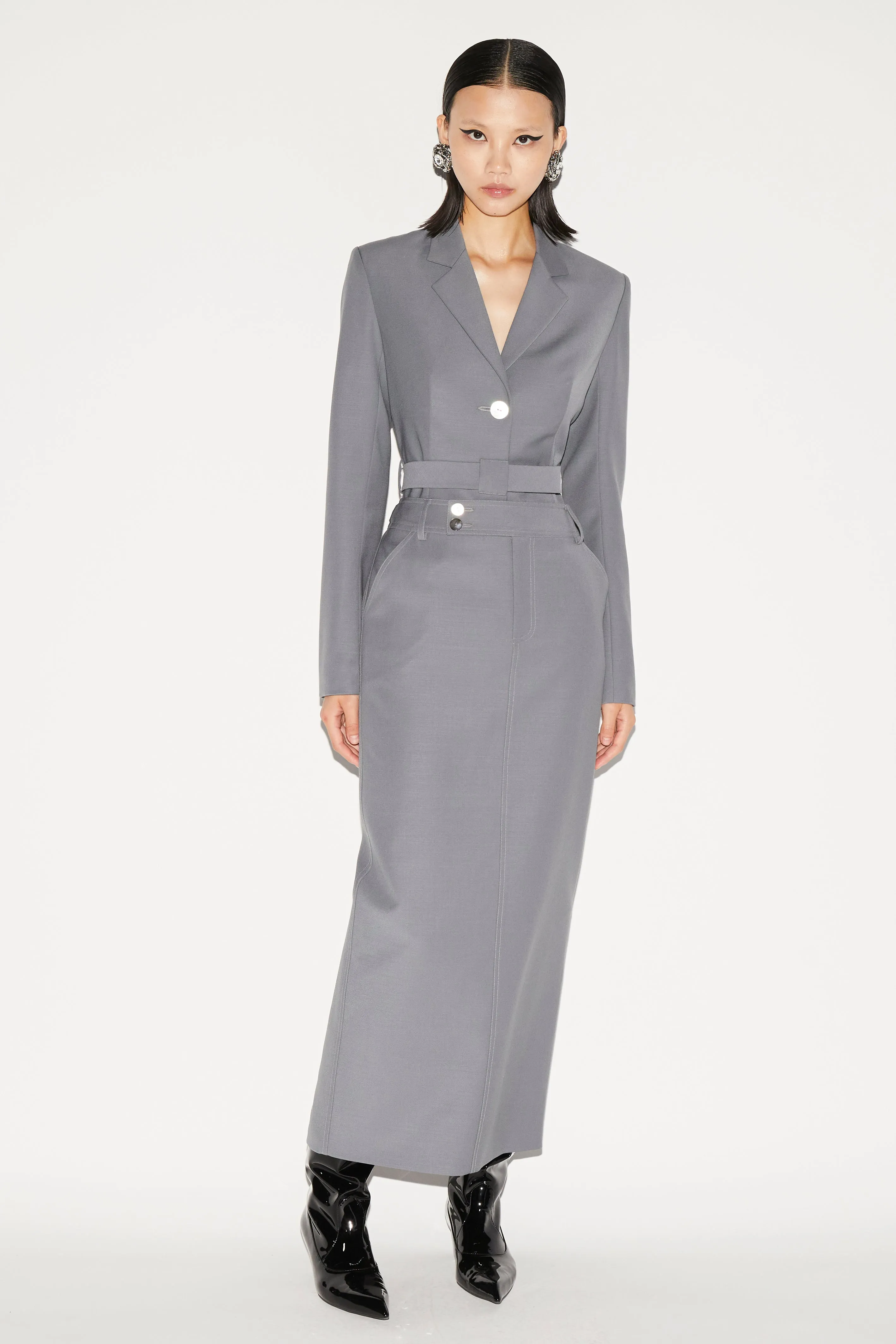 GUINEVERE SKIRT GRAY TAILORING