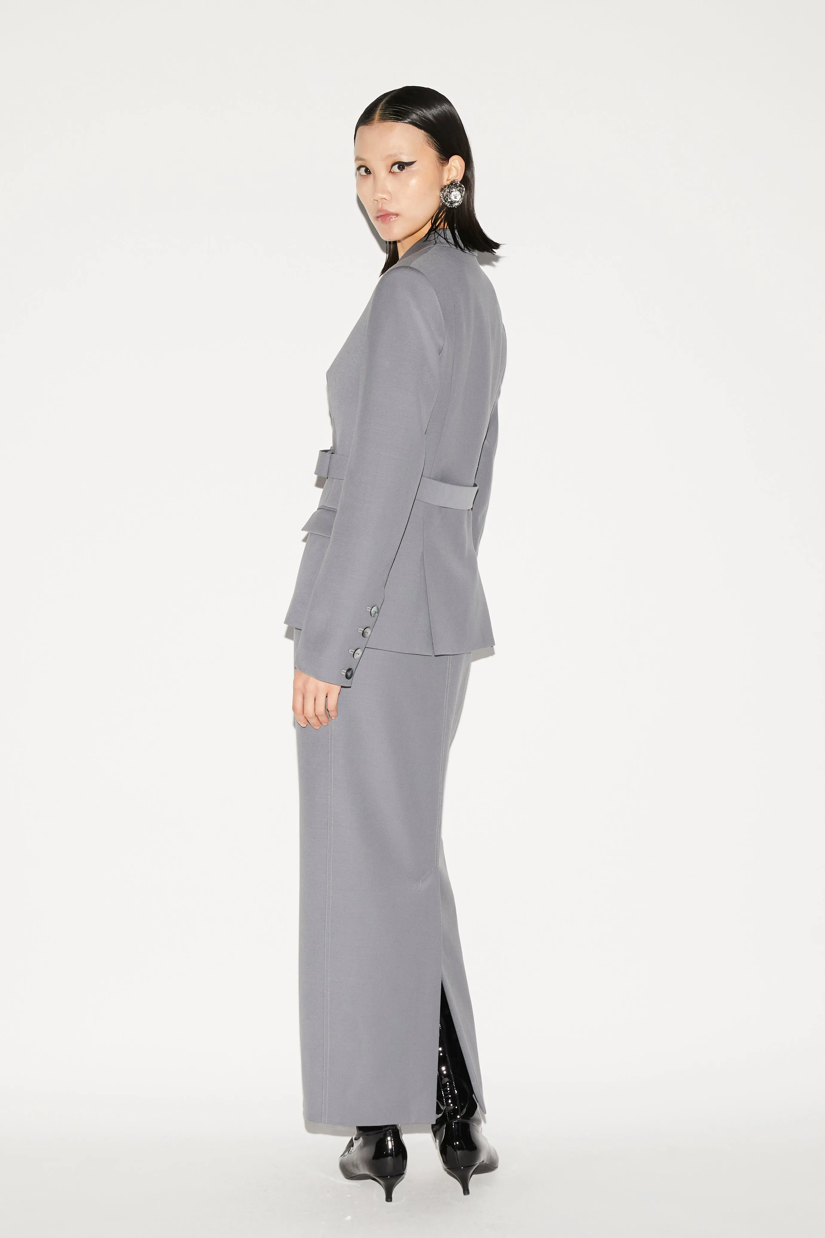 GUINEVERE SKIRT GRAY TAILORING