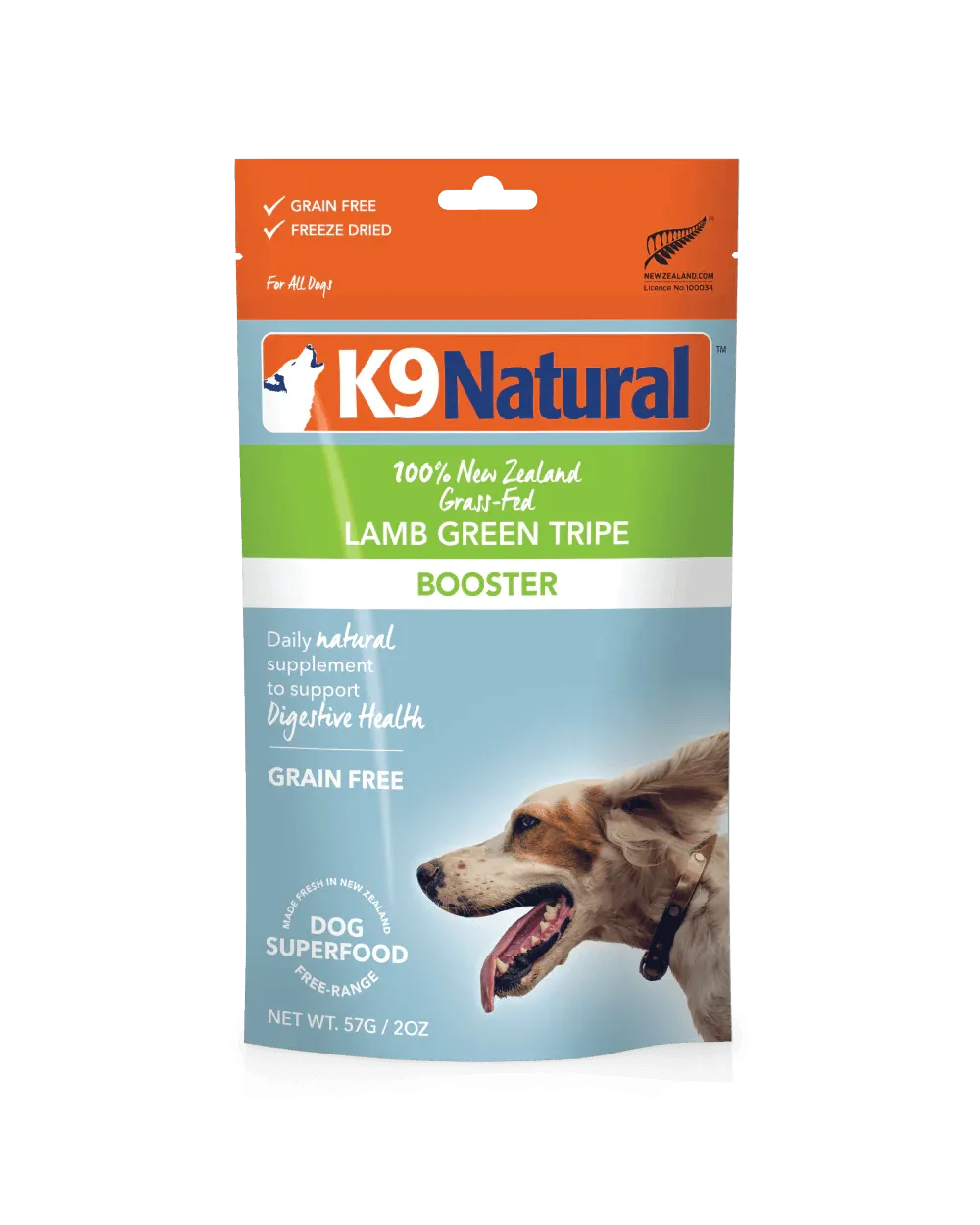 K9 Natural Lamb Tripe Freeze Dried Dog Food Topper 57g