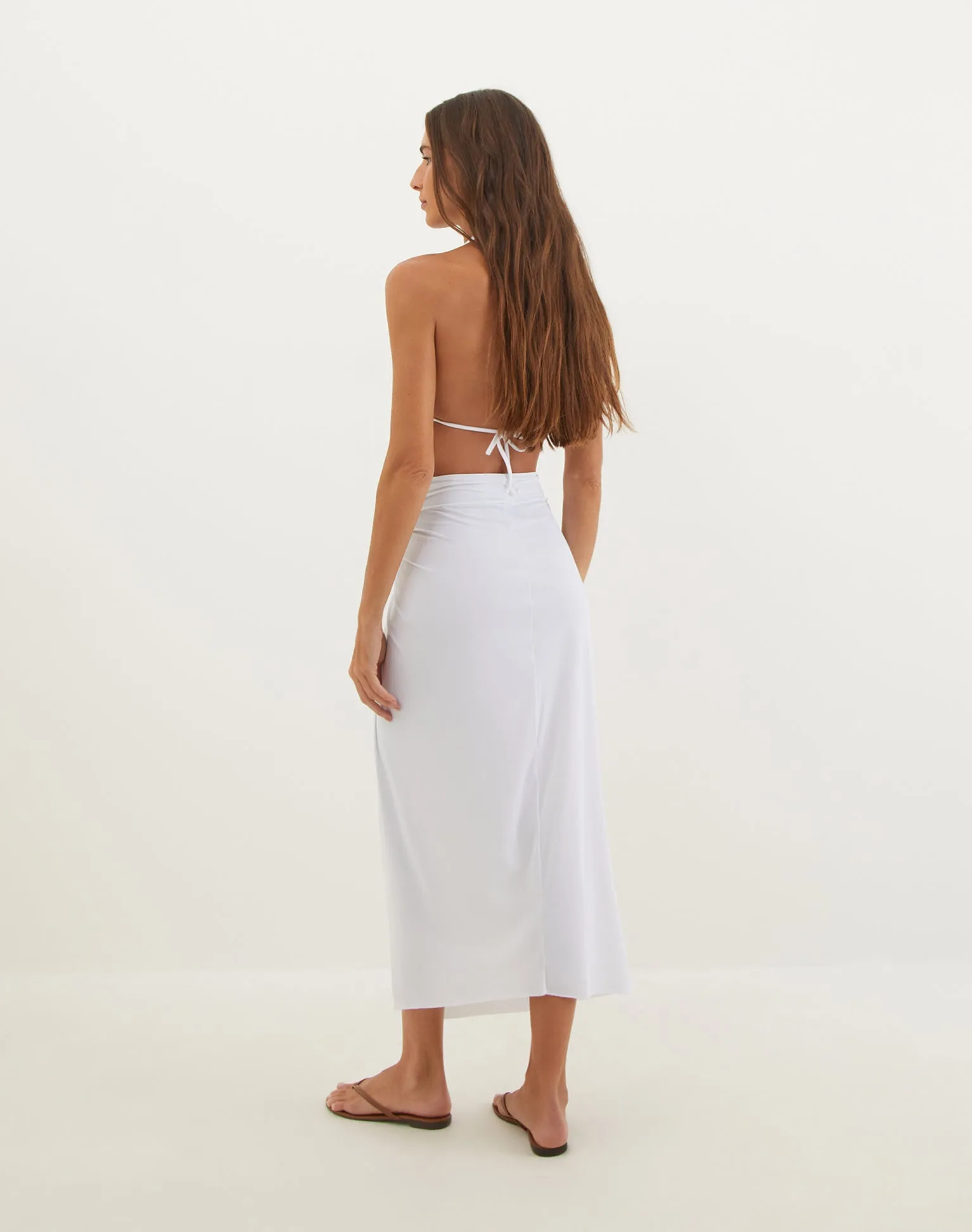 Karen Midi Skirt- Off White