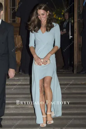 Kate Middleton Blue 3/4 Sleeves Wildlife Photography Awards 2014