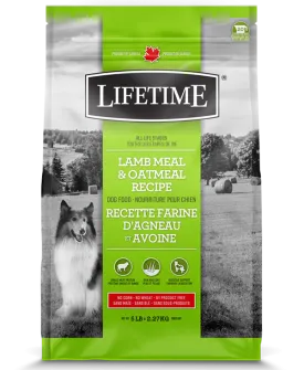 Lifetime All Life Stages Lamb & Oatmeal Dog Food 2.27kg/5lb