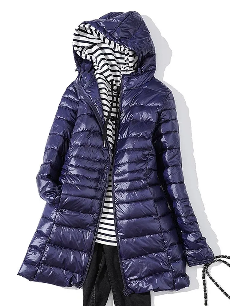 Lightweight Long Duck Down Padded Jacket