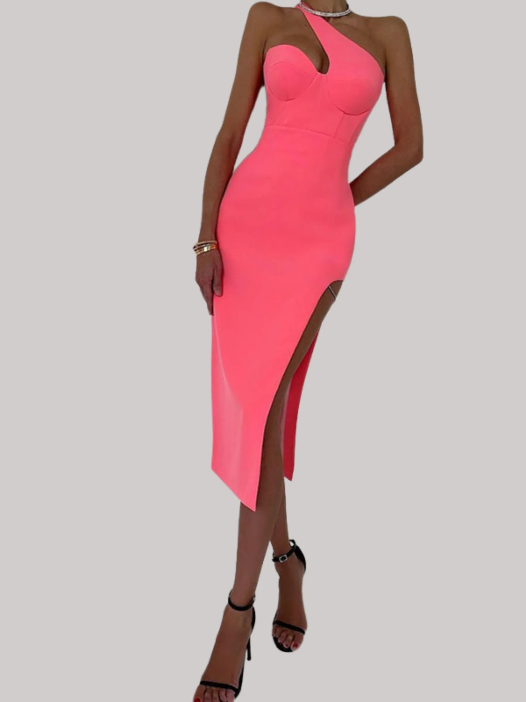 Liora Bandage Slit Dress