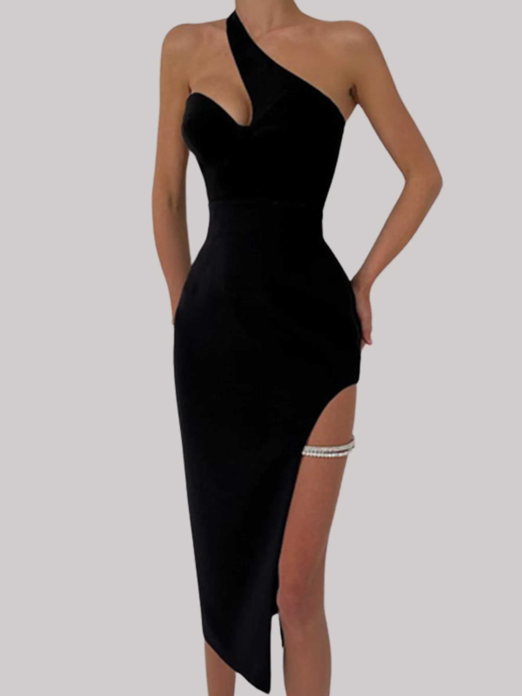 Liora Bandage Slit Dress