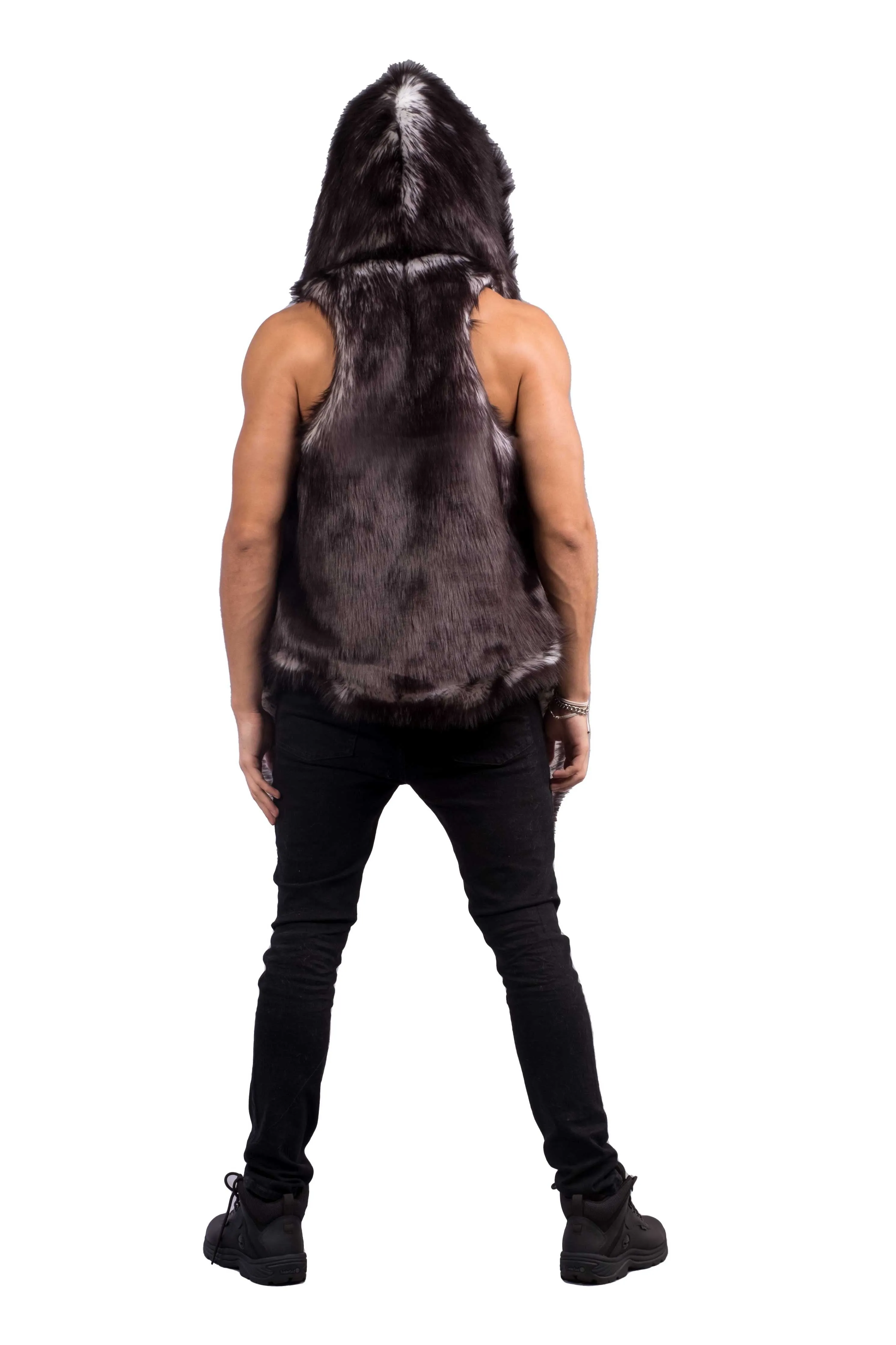 Men's Desert Warrior Vest in "Just the Tip Black"