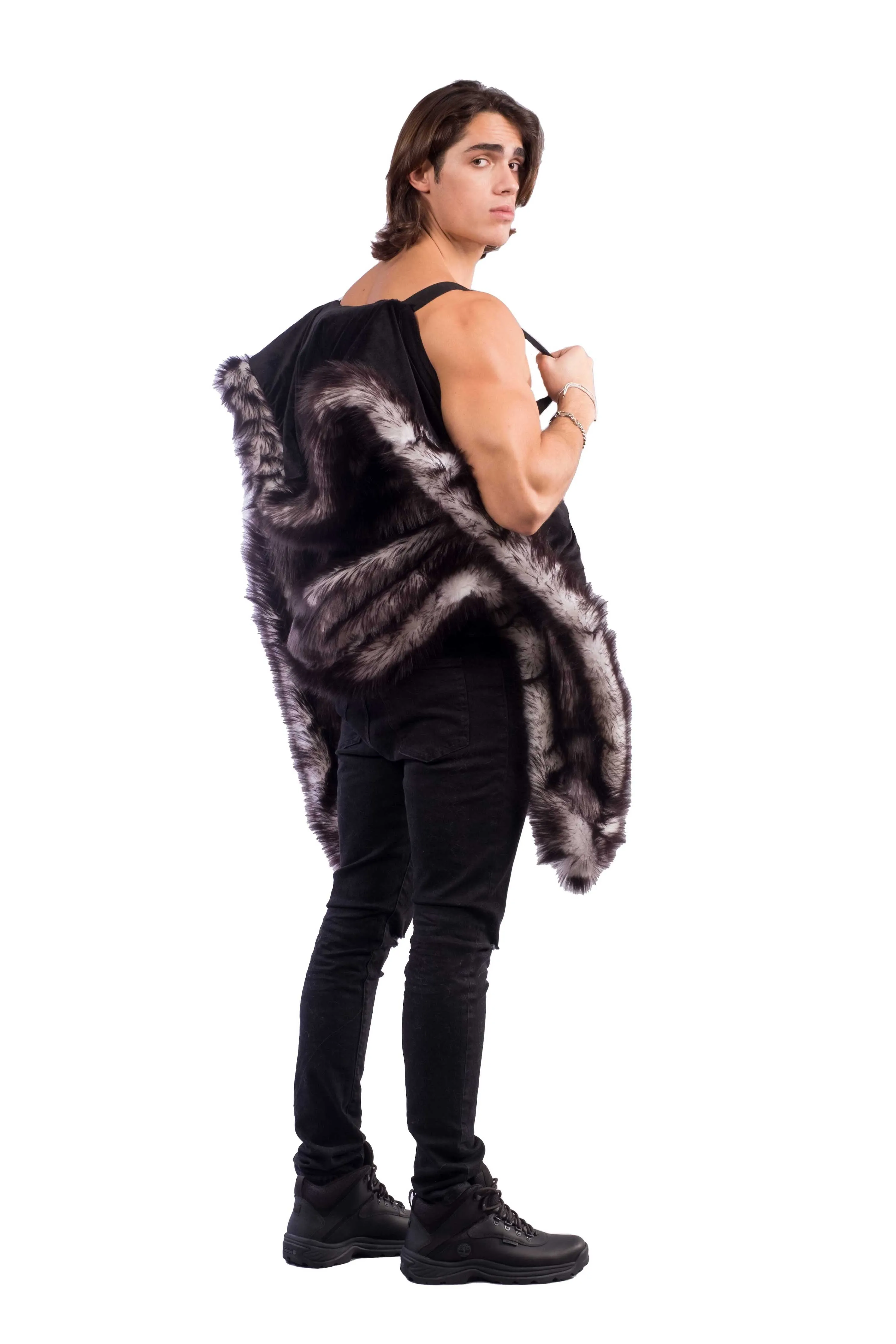 Men's Desert Warrior Vest in "Just the Tip Black"