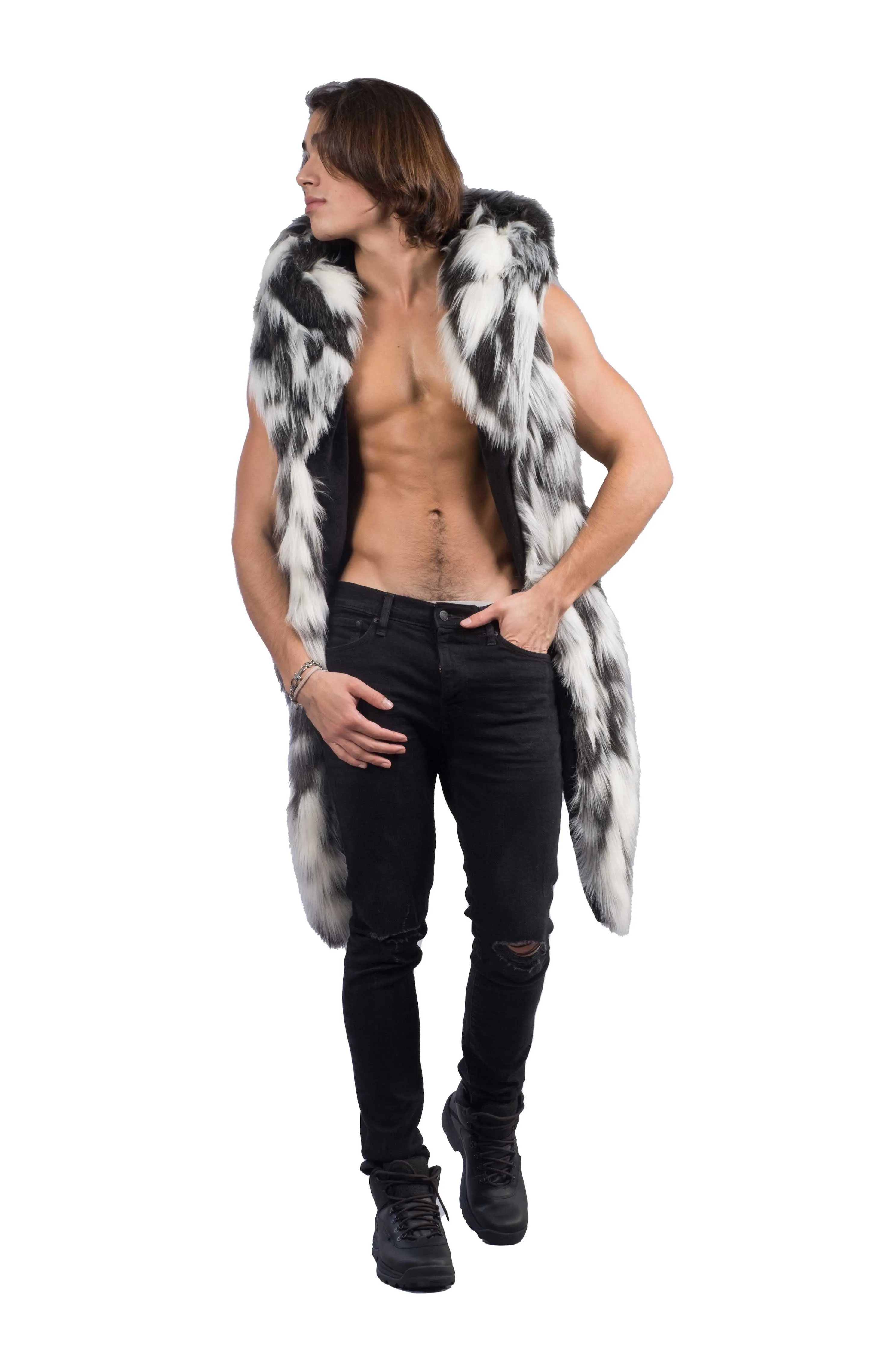 Men's Desert Warrior Vest in "Tibetan Wolf"