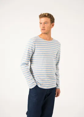 Meridien unisex striped sailor shirt - regular fit, in thick cotton (NATUREL/OXYGENE)