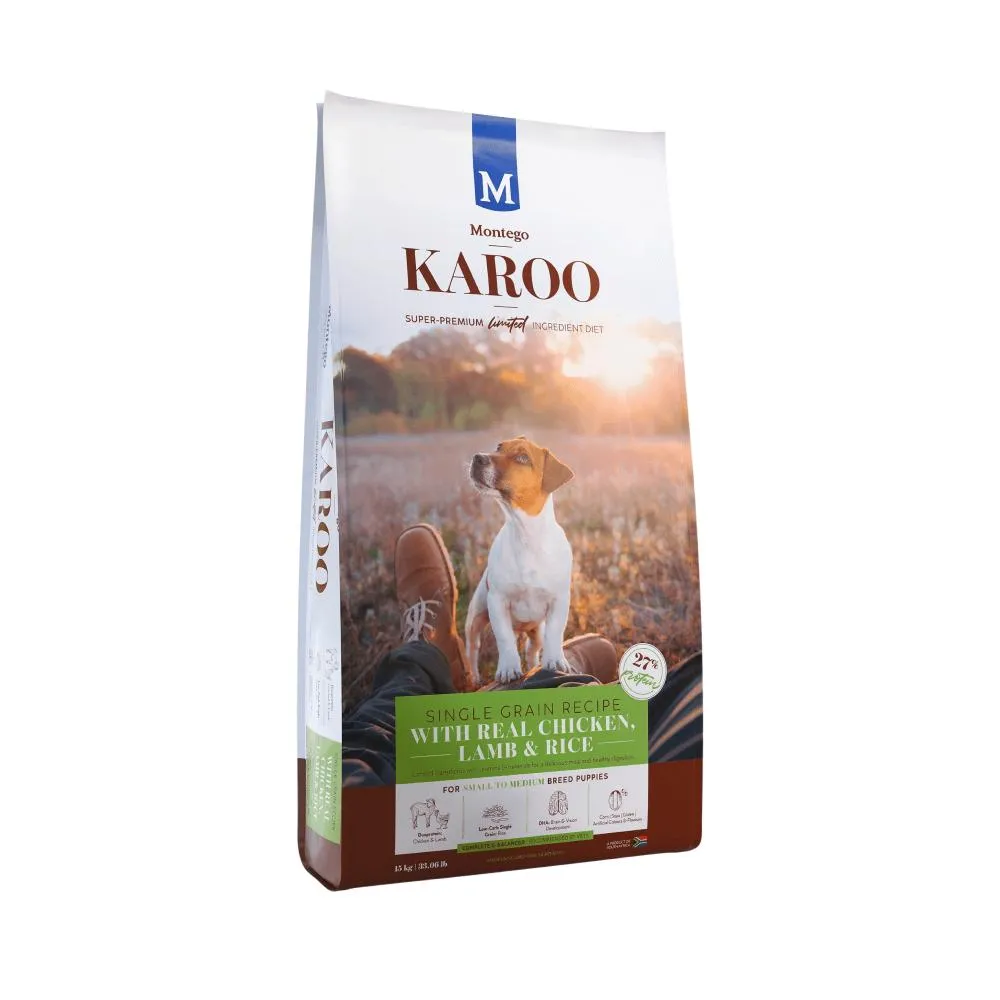 Montego Karoo Small Breed Puppy Chicken & Lamb Dry Dog Food