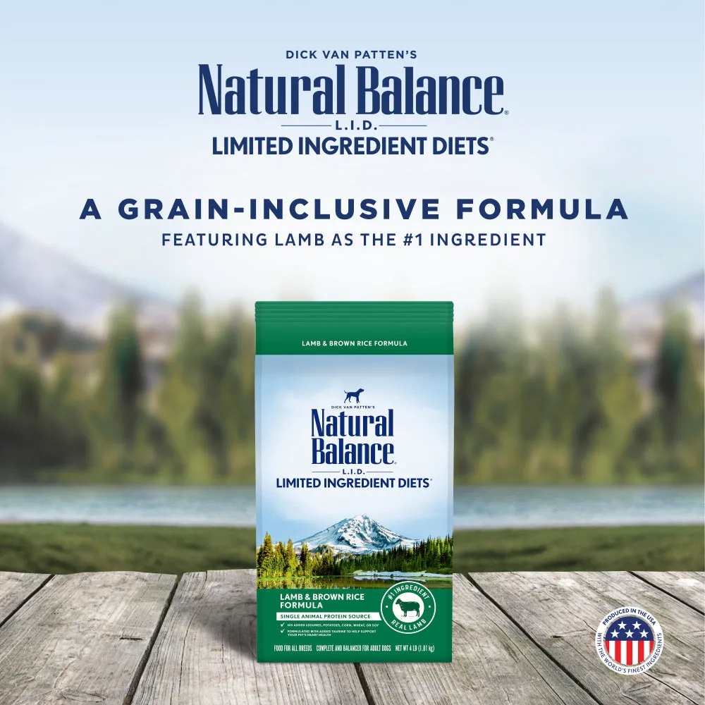 Natural Balance L.I.D. Limited Ingredient Diets Lamb & Brown Rice Formula Dry Dog Food