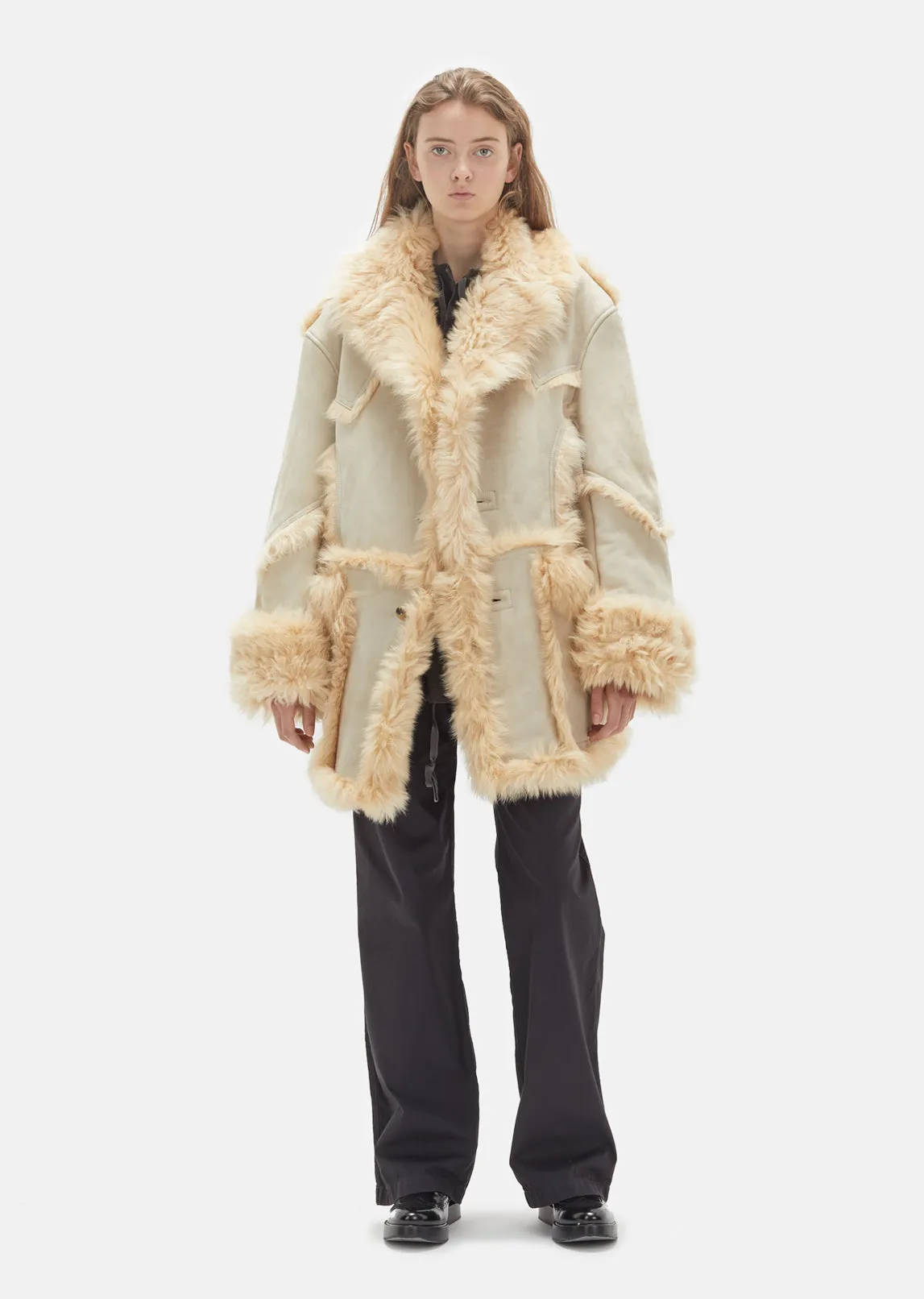 Natural Sheepskin Coat