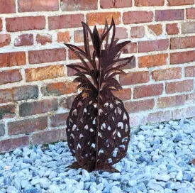 Pineapple Metal Yard Art Sculpture - Metal Sculpture - Succulent Sculpture