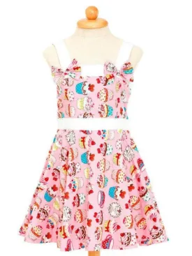 Pink Cupcakes Girl's Rockabilly Dresses