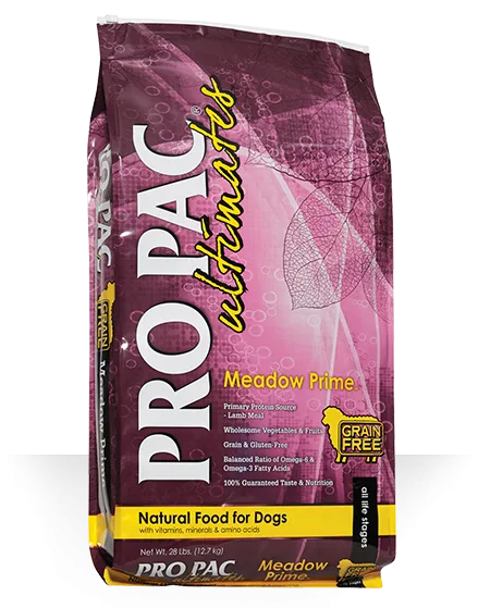 PRO PAC ULTIMATES MEADOW PRIME LAMB AND POTATO DRY FOOD FOR ADULT DOGS