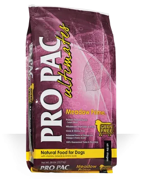 PRO PAC ULTIMATES MEADOW PRIME LAMB AND POTATO DRY FOOD FOR ADULT DOGS