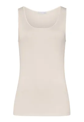 Pure Silk Silk Round Neck Tank Top | Pale Cream 71717-116