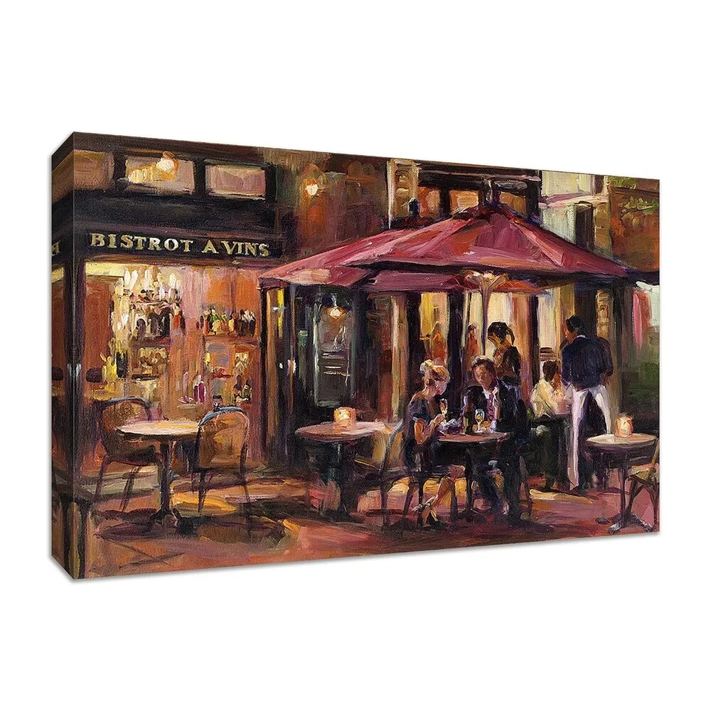 "Bistro A Vins" by Marilyn Hageman, Fine Art Giclee Print on Gallery Wrap Canvas